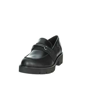 Mocassins en cuir noir pour femme Cinzia Soft, chaussures à semelle épaisse, à enfiler - Product Image 5