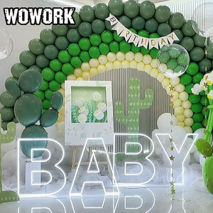 2025 Wowork RGB 3ft 90Cm Lớn Acrylic LED Light up Neon Số Đứng Cho Sinh Nhật Đám Cưới Đảng Backdrop Trang Trí - Product Image 3