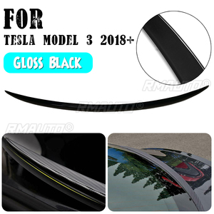 Nouvelle aile de coffre en ABS noir brillant, 1 pièce, avec garniture de protection contre l'eau, pour Tesla Model 3 2018+ - Product Image 6