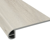 Vente en gros de bandes de roulement et contremarches d'escalier en vinyle plastique WPC étanche pour extérieur intérieur OEM ODM SPC