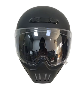 <span class=keywords><strong>Casque</strong></span> de <span class=keywords><strong>moto</strong></span> intégral pour homme et femme, homologué DOT, ABS, coupe-vent, noir mat, avec lunettes intégrées, protection mentonnière, directement de l'usine - Product Image 2
