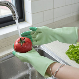 Guantes de Látex de Goma Coreanos Reutilizables de 26 cm y 40 g, Mini, Suaves, Antideslizantes, para Limpieza de Cocina, Lavavajillas, Impermeables, <span class=keywords><strong>2026</strong></span> - Product Image 5