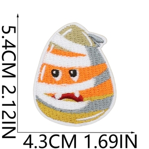 Offre Spéciale : Écussons thermocollants brodés sur le thème d'Halloween et de la Touche des Saints-Morts (Fantômes, Chauves-souris, Motifs de citrouilles) pour vêtements et chapeaux - Product Image 2