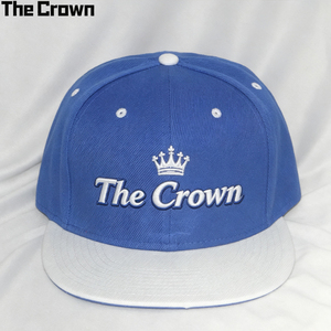Custom Logo 6 Panel Two Tone <b>Flat</b> Brim Cap Wholesale Bulk Single Row Snapback Embroidery <b>Hat</b> Manufacturer - Product Image 2