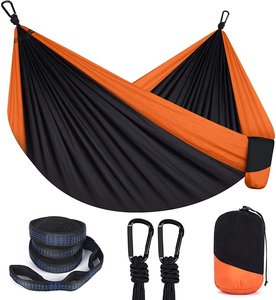 Amaca Portatile Doppia per Campeggio con Cinghie per Alberi, Ideale per Escursionismo, Campeggio, Viaggi, Giardino, Spiaggia, Backpacking e Sopravvivenza - Product Image 1