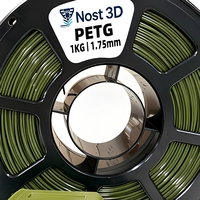 Filament plastique pour imprimante 3D NOST PETG Vert armée