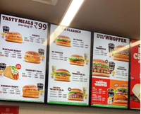 Écran d'affichage numérique HD pour menu de restaurant, panneau publicitaire suspendu LCD 32 43 50 55 pouces