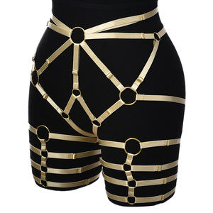 Ceinture de harnais pour les jambes, lingerie érotique, <span class=keywords><strong>en</strong></span> cuir, jarretelles pour femmes, costume Sexy - Product Image 4