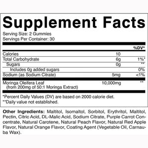 Integratore in Gommose Super Greens al Moringa Naturale Vegano Senza Zucchero al Latte 10000mg Gusto Personalizzato Vendita all'Ingrosso Produttore Cinese - Product Image 4