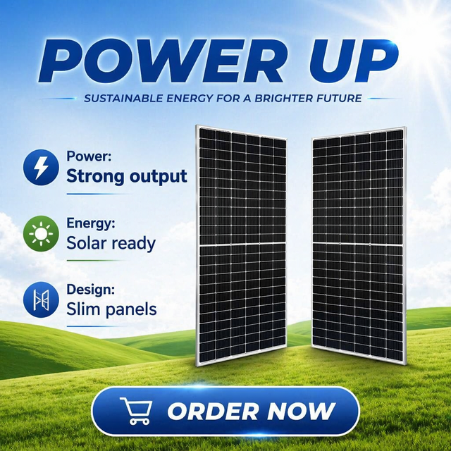 Roof Mounted 720W N-Type Double-Glass Bifacial Half-Cell for All-Black Solar Panel IP68 Waterproof 22.9% Efficiency 25 Years