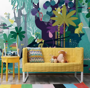 <span class=keywords><strong>Papier</strong></span> <span class=keywords><strong>peint</strong></span> personnalisé écologique imprimé en 3D <span class=keywords><strong>Nature</strong></span> Paysage Mural <span class=keywords><strong>Jungle</strong></span> Plante Floral Animal Oiseau <span class=keywords><strong>Papier</strong></span> <span class=keywords><strong>peint</strong></span> pour chambre d'enfant fille - Product Image 2
