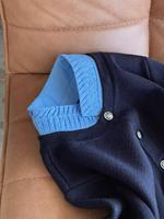 Damen Strickjacke Büro-Lady Stilvolle Elegante Farbblock-Imitation Zweiteiliger Knopf-Mantel Gesteppter Plissierter Kragen Vielseitig Schmal Geschnitten