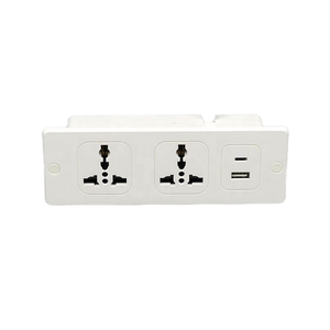 Phổ Flush lõm Máy tính để bàn Ổ cắm điện 2AC USBA + USB-C NFC Mạng chúng tôi cắm nhúng bàn đồ nội thất Ổ cắm điện - Product Image 4