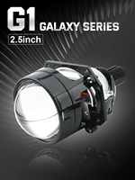 Mini projecteur bi-LED 2,5 pouces universel pour phare de voiture, kit de rénovation de phare automobile 12V 24V, faisceau haut et bas pour la modification de véhicules