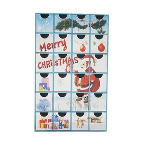 Christmas Advent Calendar Drawer <b>Gift</b> <b>Box</b> 24 Days Countdown <b>Empty</b> Chocolate Cosmetic Packaging <b>Box</b> Custom Logo - Product Image 2