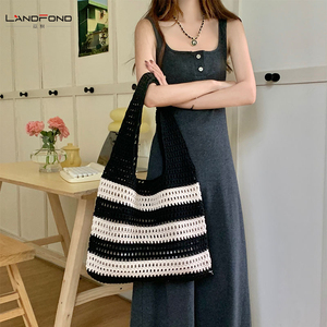 Женская тканая сумка в полоску - Product Image 4