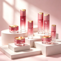Flacon pompe en verre vide de forme carrée, design luxueux personnalisé, 30 ml, 100 ml, 120 ml, et ensemble de pots à crème de 30 g, 50 g