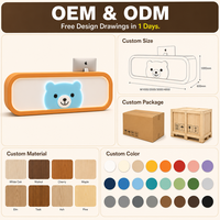 Comptoir de réception personnalisé en bois écologique pour la maternelle, le spa pour bébés et la formation, avec comptoir à thème de dessin animé pour mobilier enfant