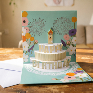 Tarjeta de Felicitación Musical 3D 'Feliz Cumpleaños' con Diseño de Hada, Sonido y Luz LED, Impresión UV, Hazlo Tú Mismo - Product Image 4