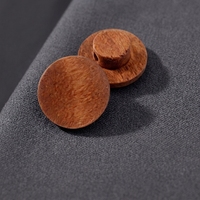 Boutons en bois gravés sur mesure avec logo OEM, certifiés OEKO-TEX, pour manteaux et blazers de costume, vente en gros directe usine