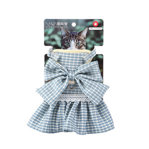 2022 New Pet Products <strong>Cat</strong> and Dog Leash Free Adjustable Bow Princess Skirt <strong>Cat</strong> Breast Back - Product Image 1