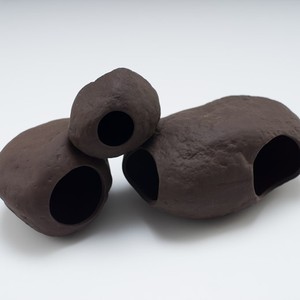 Caverne en céramique Aqua en forme de demi-cône pour aquarium, poissons combattants, crevettes Amano, cichlidés, bonsaï - Product Image 4