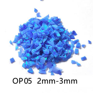 Opal Crushed, copeaux d'opale synthétique, disponibles dans les 92 couleurs, pour bijoux en résine et bois, avec couleurs variées. - Product Image 2