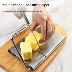 Coupe-fromage en acier inoxydable, coupe-pain, coupe-beurre, trancheuse, gadget de <span class=keywords><strong>cuisine</strong></span>, cadeau, emballage en boîte de couleur - Product Image 1