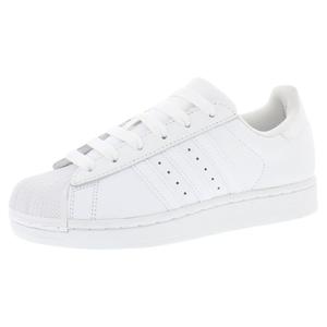 Chaussures Adidas Superstar II pour femmes, baskets de style basketball en cuir blanc - Product Image 1