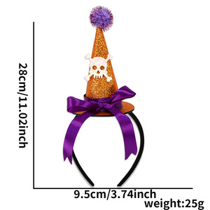 Nouveau serre-tête de sorcière pour performance d'Halloween, serre-tête de sorcière de dessin animé, serre-tête de sorcière pour jeu de rôle COS - Product Image 3