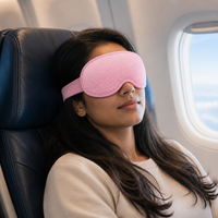 Masque de sommeil 3D personnalisé avec logo, bloquant la lumière à 100 %, pour dormir sur le côté