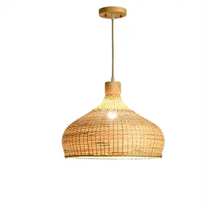Lampu gantung bambu, lampu gantung rotan antik, lampu gantung, lampu gantung anyaman tangan, lampu gantung bambu