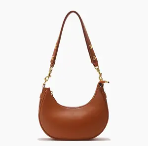 Hot Sale Luxury Designer Crescent Ladies Hobo Handbag Waterproof French Elegant Half Moon Vintage Niche Women Clutch Handbags