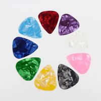 Factory Wholesale 0.71mm Celluloid Guitar Picks Colorful Pearl Finger Picks for Stringed Instruments 10% off