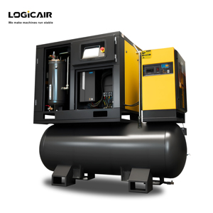 LOGICAIR 300L 500L เครื่องอัดอากาศแบบสกรูโรตารี่อุตสาหกรรม เงียบ 10HP 20HP 30HP 8 10 16 บาร์ พร้อมเครื่องทำลมแห้ง แบบพกพา ระบบหล่อลื่น - Product Image 4