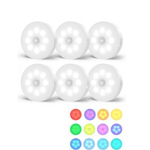 Luz LED RGB Moderna para Gabinete, Control Remoto, Funciona con Batería, Regulable, Control Táctil, Activación por Movimiento, 3 Modos de Iluminación - Product Image 1