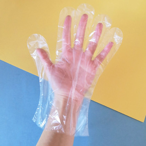 Gants d'examen médicaux jetables en PE, 100 pièces, gants en film transparent pour usage domestique et alimentaire, Haishi Hainuo - Product Image 1