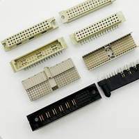 2.54mm 348 암수 DIN41612 커넥터 PCB용 유로 30-96핀 48핀 트리플 로우 B 중간 빈 로우