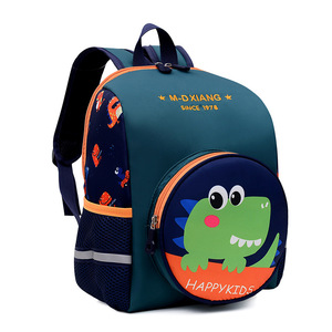 Túi đi học trẻ em mới 2-6 tuổi mẫu giáo mẫu giáo Kích thước lớp Ba lô bé trai và bé gái dễ thương Túi khủng long hoạt hình - Product Image 2