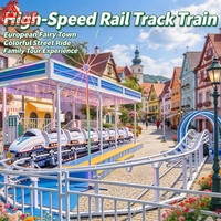 Attraction de fête foraine pour enfants : Mini-train à grande vitesse sur rail, équipement de parc d'attractions pour enfants