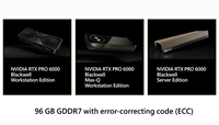 RTX PRO 6000 Blackwell, tout nouveau, 96 Go GDDR7 ECC, édition serveur, édition station de travail et édition station de travail Max-Q