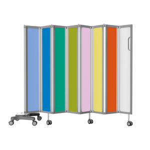 Hochey Medical Stainless Steel Fold Screen Medical Bed Room Divider <strong>Partition</strong> Screen Hospital Clinic Divider Screen - Product Image 1