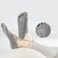 2025 nouveau cinq doigts orteil Yoga chaussettes fille antidérapant sport chaussette femmes dames Barre Ballet Grip chaussettes