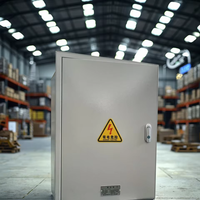 Boîtier de commande électrique en acier inoxydable IP40 personnalisé, armoire de distribution intérieure certifiée CE, boîte métallique de fréquence