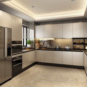 Armoires de cuisine en gros : Armoires modulaires sur mesure de style moderne avec comptoirs en marbre - Product Image 4