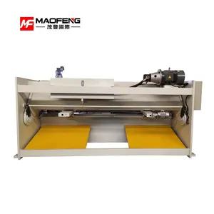 Maofeng Qc12K-6x3200mm CE Hidráulica Swing Beam Shearing Machine com estun e21s controle sistema CNC NC corte aço inoxidável