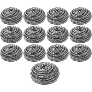 Lot de 6 boules à récurer multi-usages de 16g pour un nettoyage facile, éponge à récurer en acier inoxydable pour la cuisine - Product Image 1