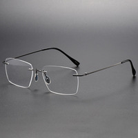 Lunettes sans monture en titane de haute qualité pour hommes et femmes