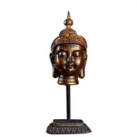 Personnalisation de diverses statues de Bouddha, statues de Bouddha en résine dorée, statues de Bouddha Feng Shui, sculptures d'artisanat pour la maison, figurines religieuses