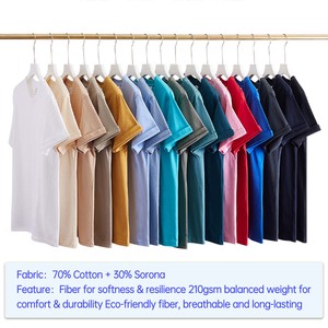 Vente en gros personnalisé T-shirt pour <span class=keywords><strong>homme</strong></span> Vêtements d'équipe d'entreprise Promo léger et durable Logo en relief imprimé en coton col rond manches courtes - Product Image 3